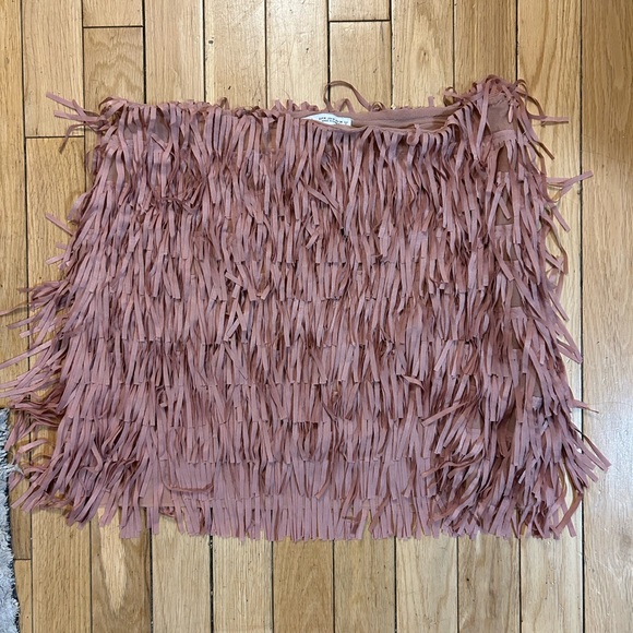 Zara Fringed Mini Skirt - size medium - Picture 8 of 8